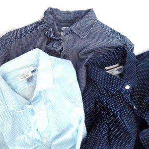 BUNDLE of 3 Preppy Signature Slim Fit Shirts